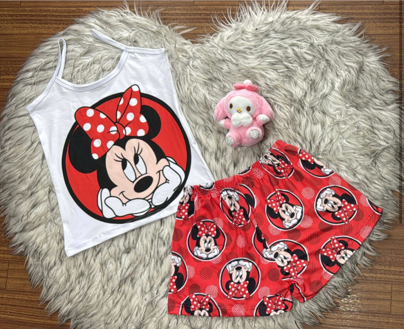 JUJU Mickey/Minnie Woman Printed Pijama Set (S/M)