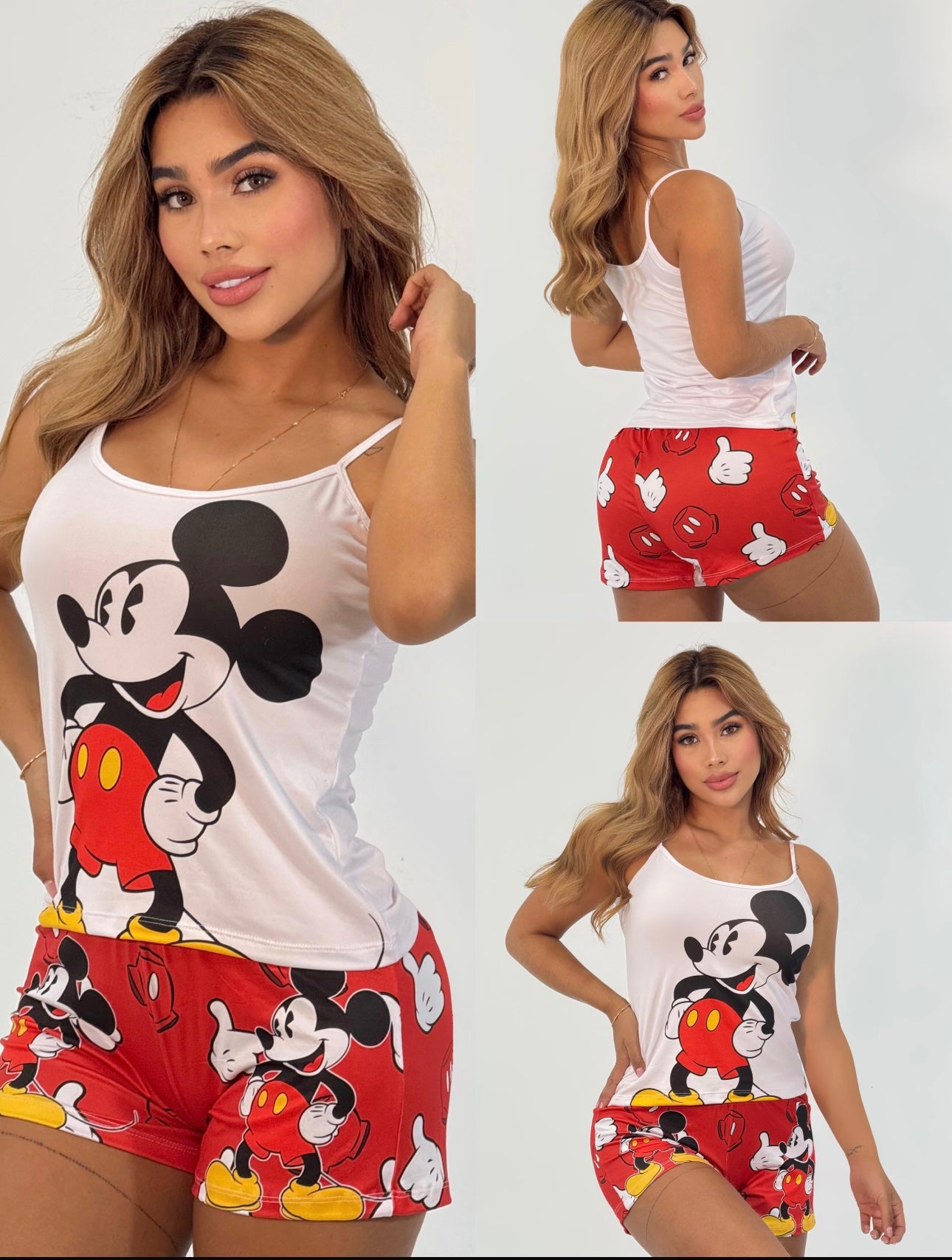 JUJU Mickey/Minnie Woman Printed Pijama Set (S/M)