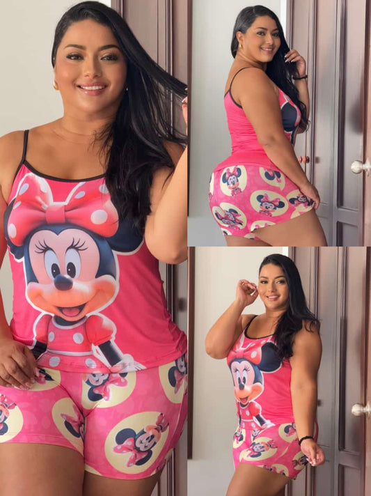 JUJU Plus Woman Printed Pijama Set (L/XL)